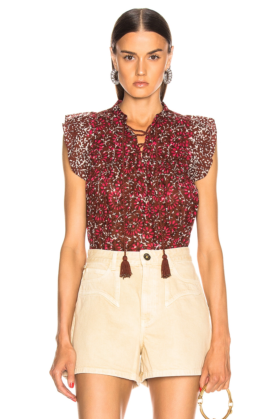Image 1 of Ulla Johnson Opal Top in Henna