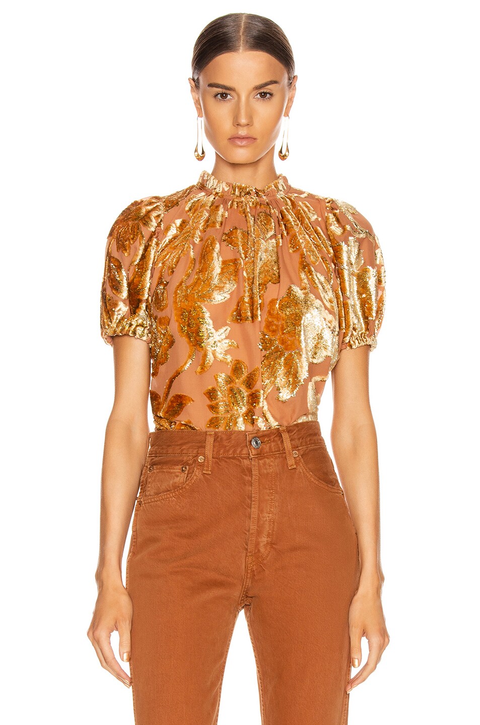 Image 1 of Ulla Johnson Paola Top in Rose Gold