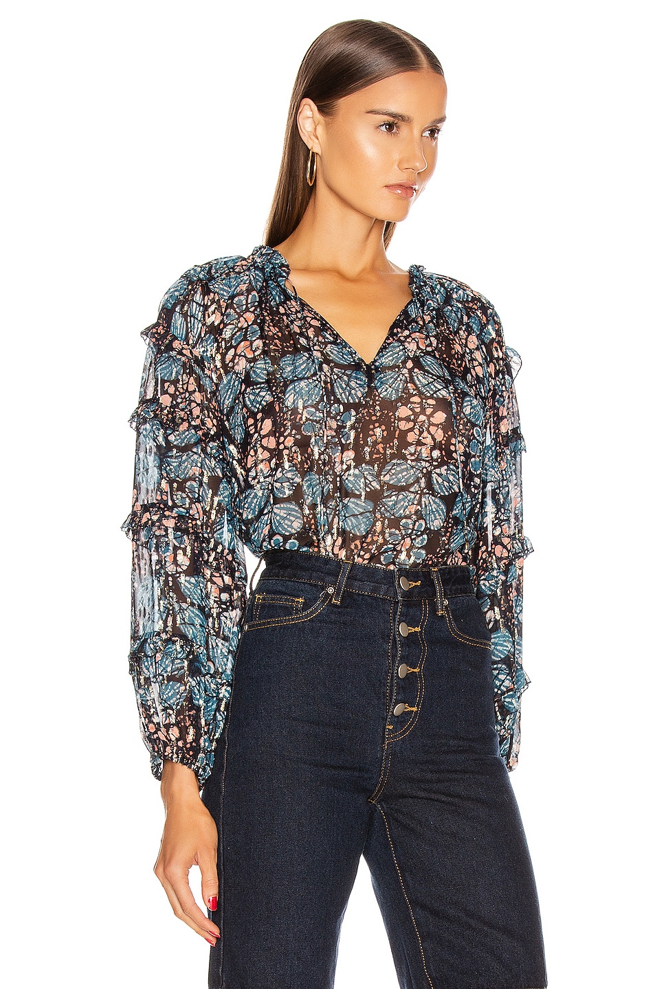 ulla johnson liana blouse