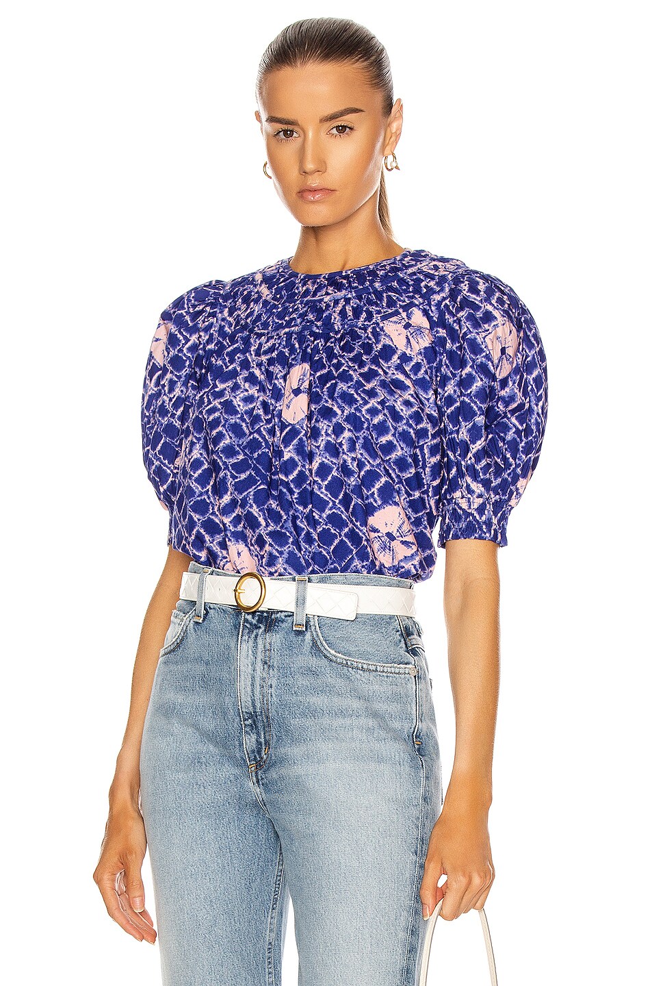 Ulla Johnson Carmela Top in Cobalt | FWRD