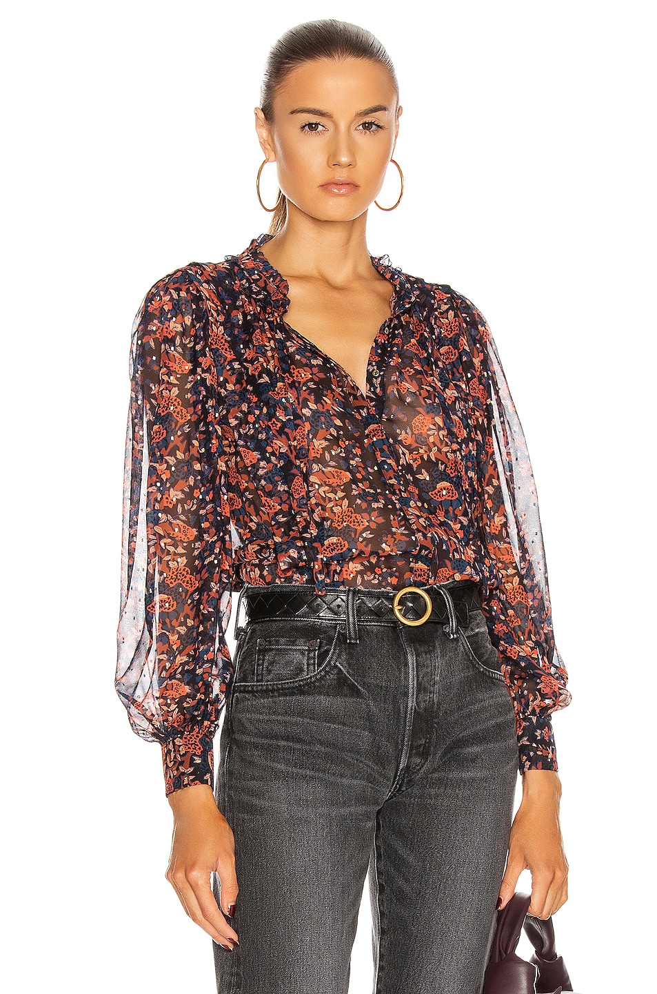 Image 1 of Ulla Johnson Edith Blouse in Cosmos
