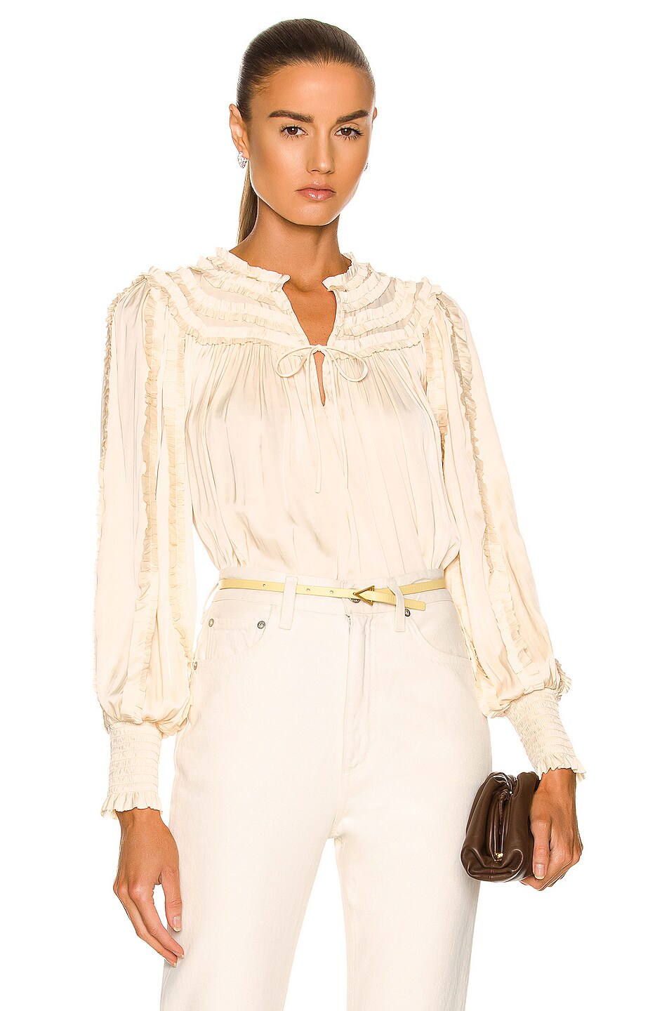 Ulla Johnson Mila Blouse in Dawn | FWRD