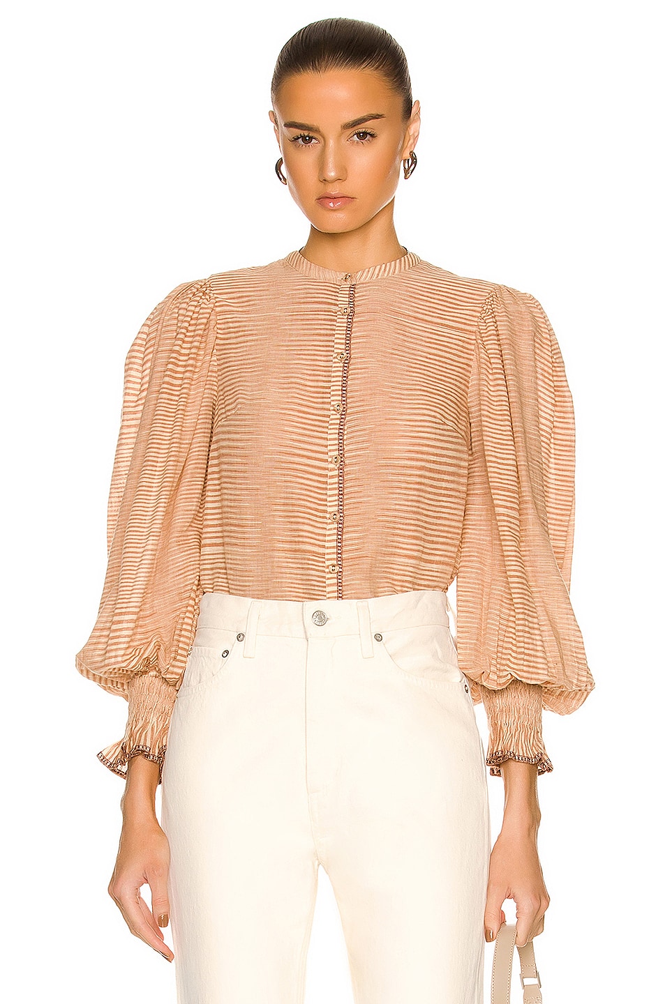 Image 1 of Ulla Johnson Finley Blouse in Fawn