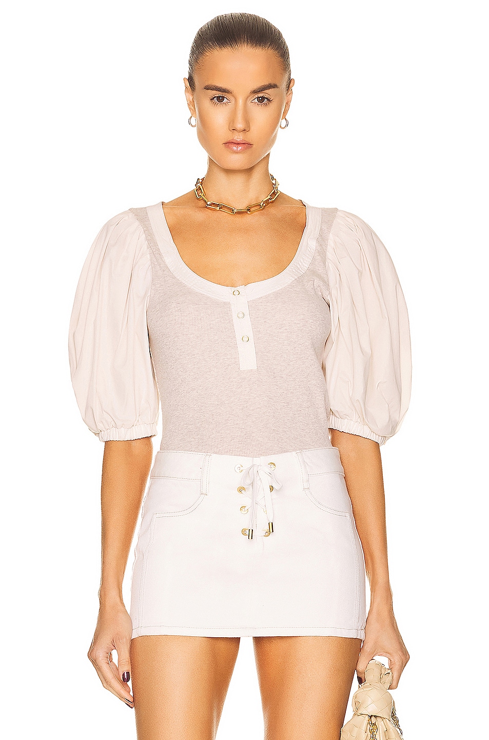 Image 1 of Ulla Johnson Janette Top in Oatmeal
