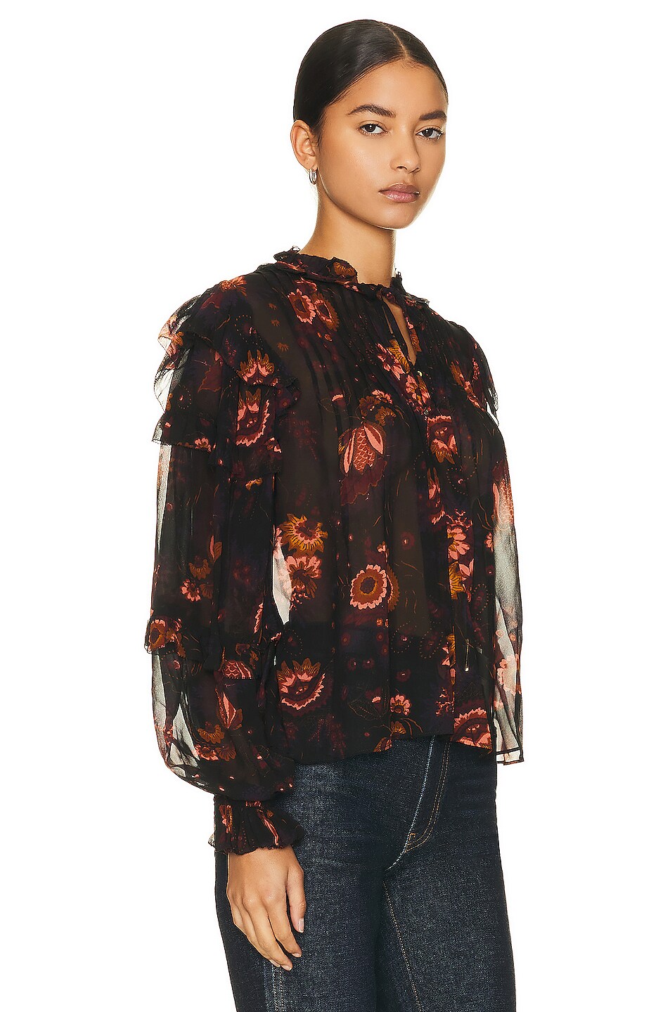 Ulla Johnson Miray Blouse in Valerian | FWRD