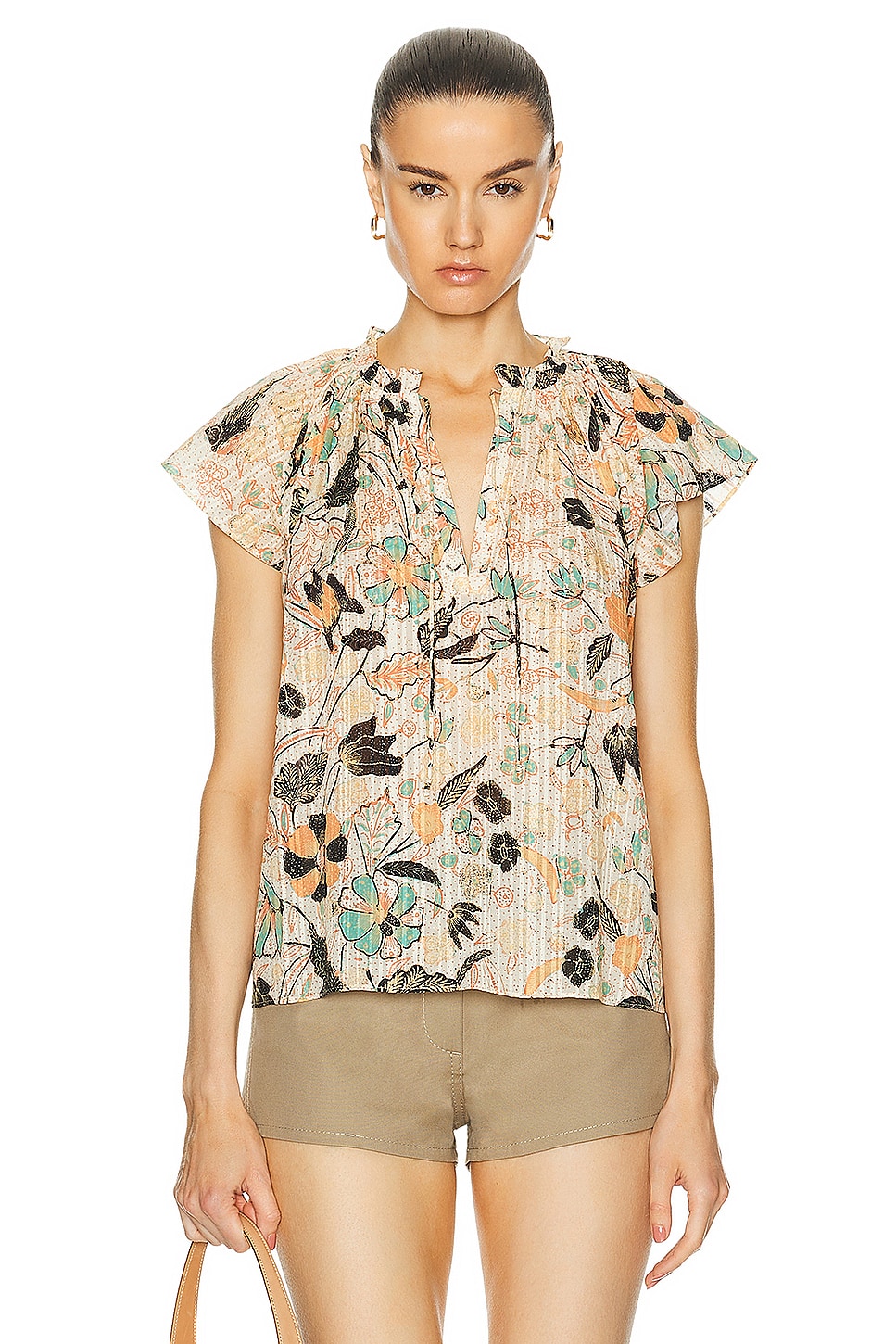 Image 1 of Ulla Johnson Cleo Top in Pearl Flora