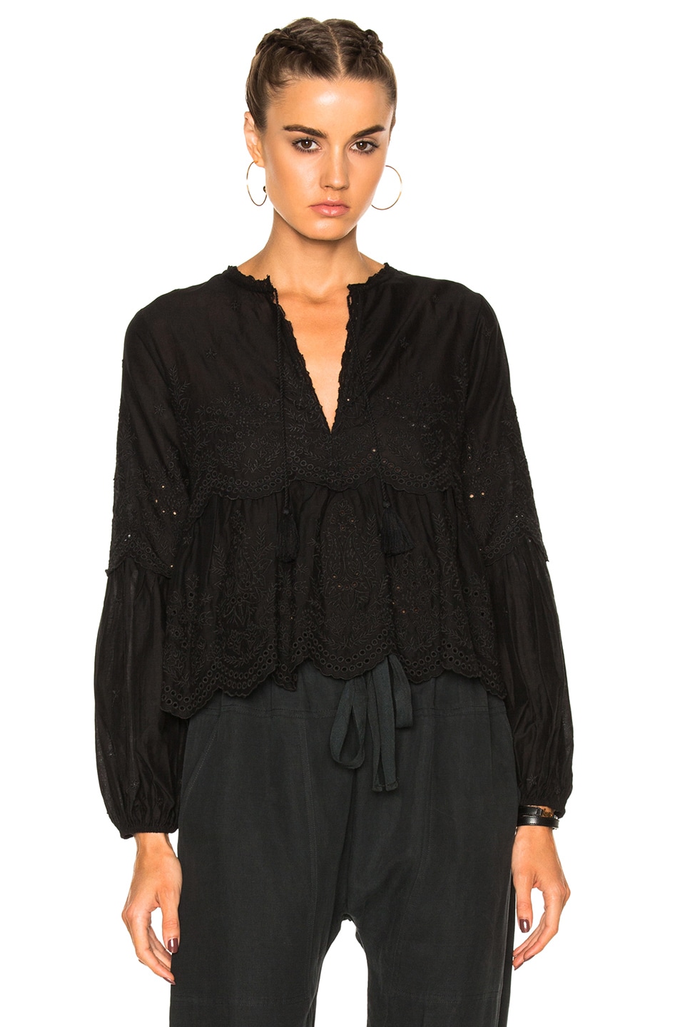 Image 1 of Ulla Johnson Lucie Blouse in Coal