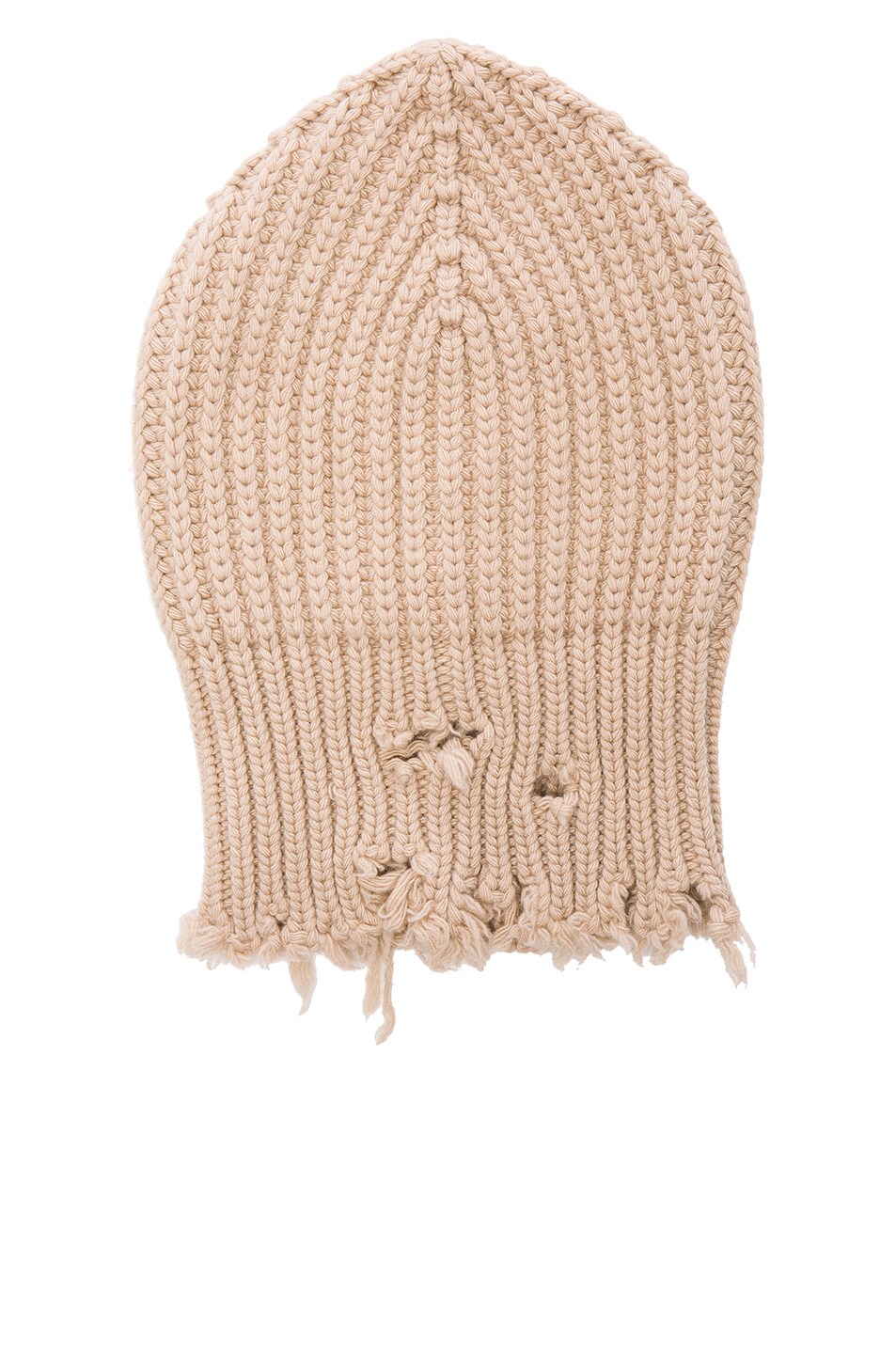 Image 1 of Unravel Rib Knit Beanie in Nude