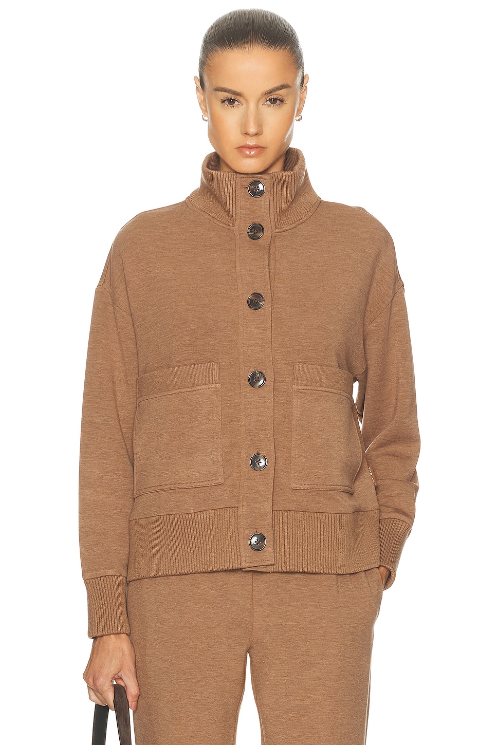 Image 1 of Varley Sabrina Sweater in Golden Bronze Marl