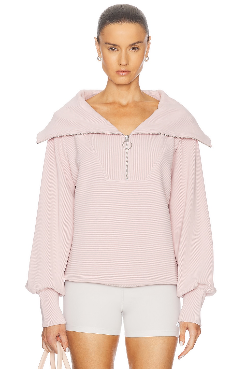 Vine Half-zip Pullover in Rose