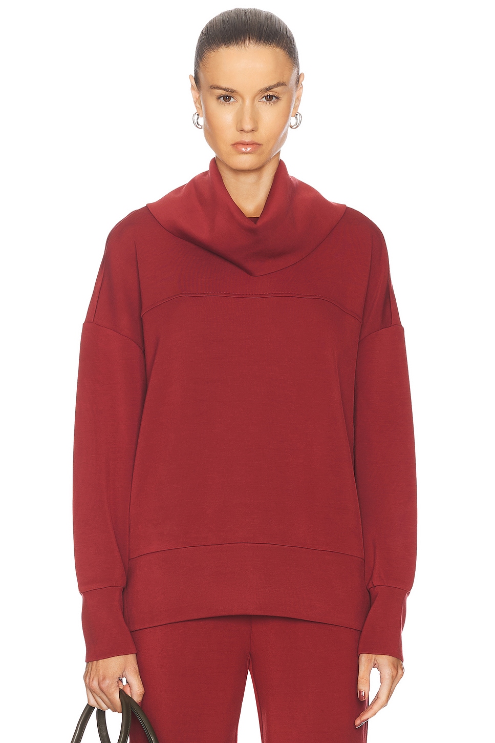 Shop Varley Priya Sweater In Russet Brown