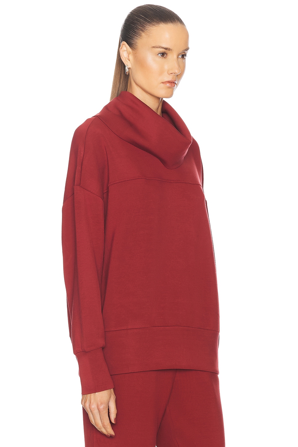 Shop Varley Priya Sweater In Russet Brown