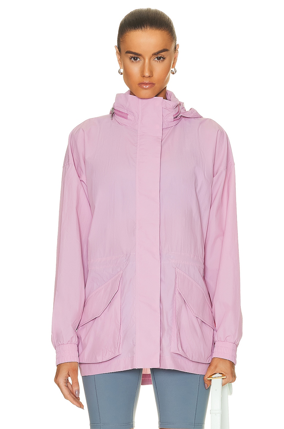 Image 1 of Varley Nellie Relaxed Fit Windbreaker in Mauve Mist