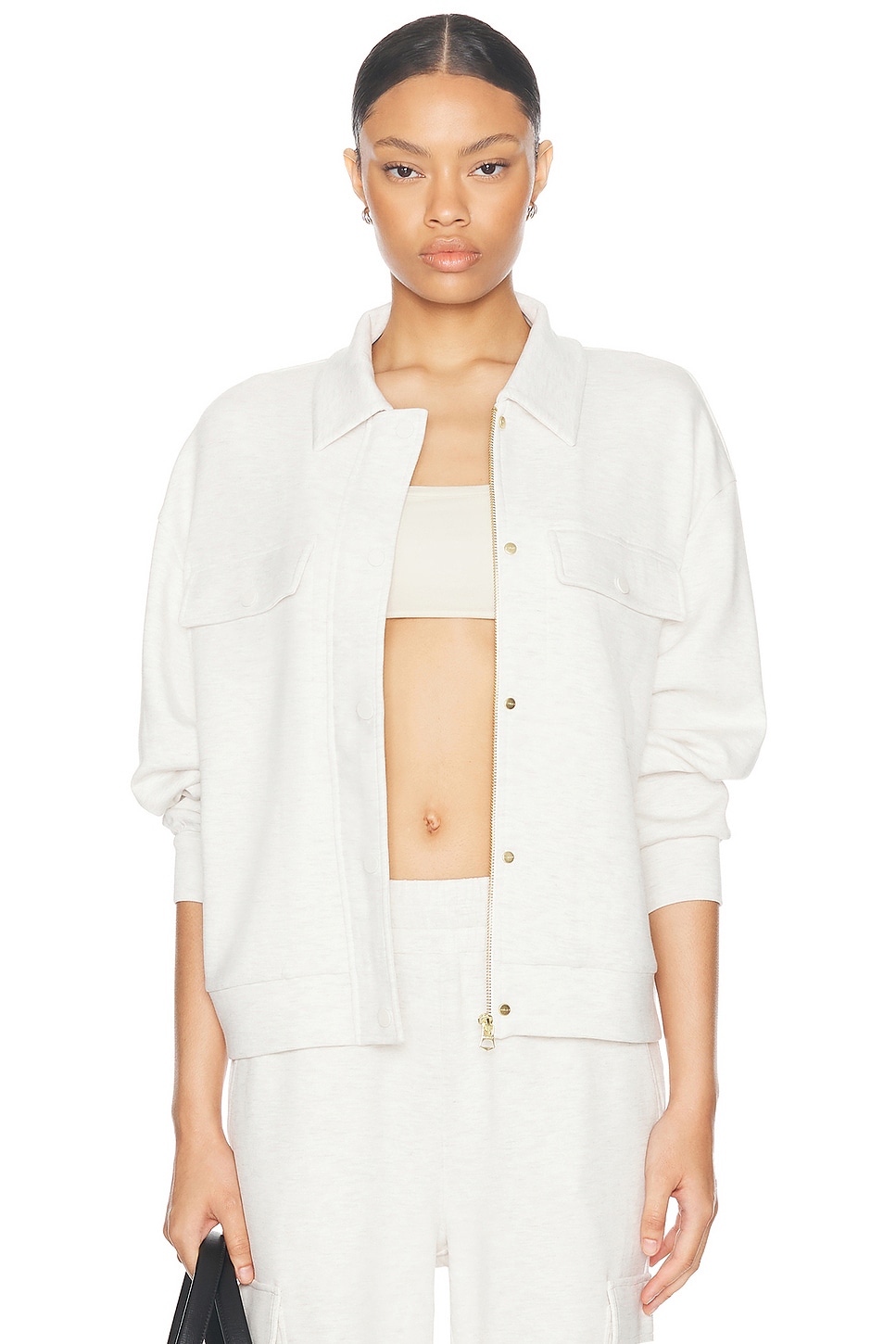 Image 1 of Varley Elizabeth Jacket in Ivory Marl