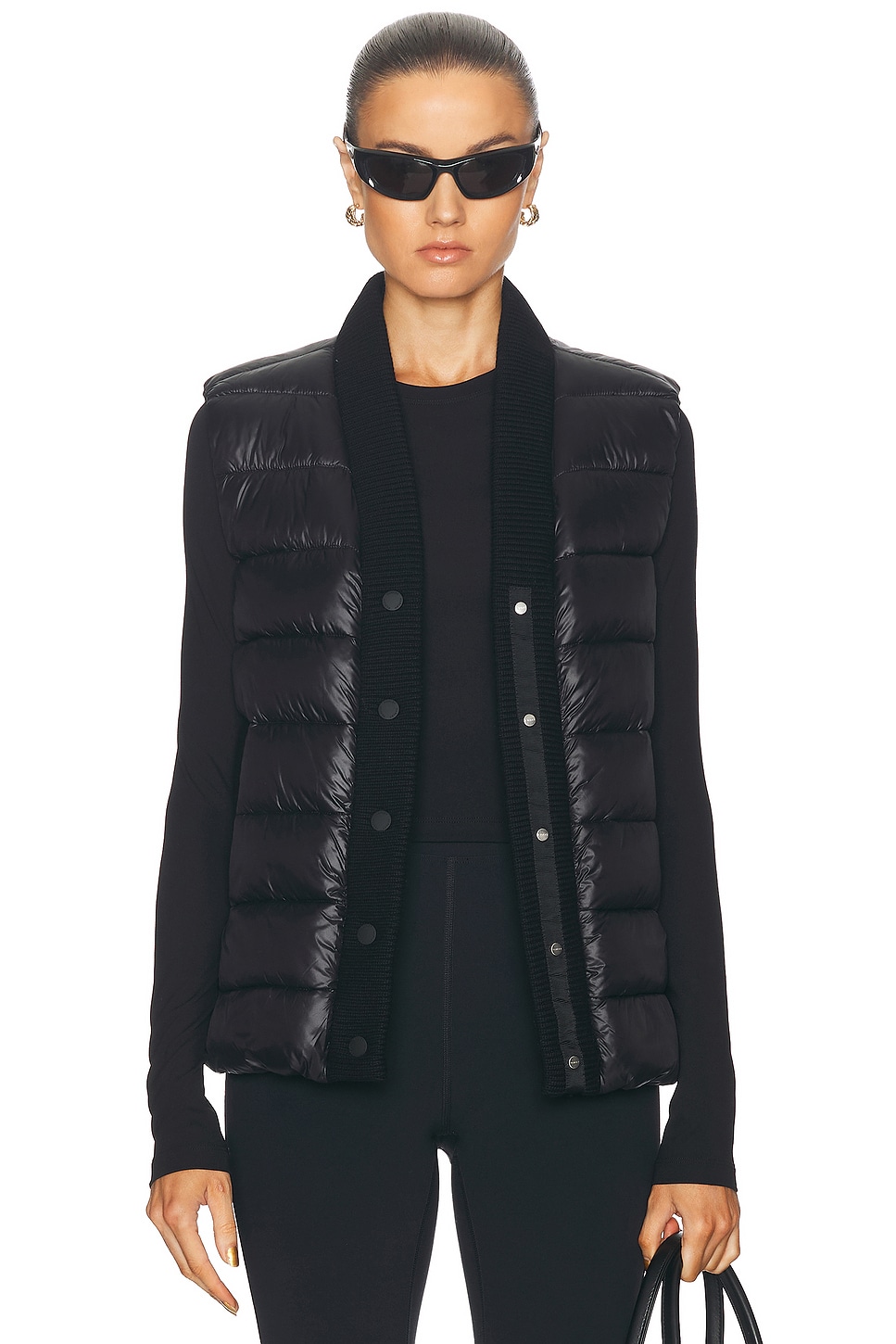 Image 1 of Varley Colwyn Combo Boxy Gilet Vest in Black