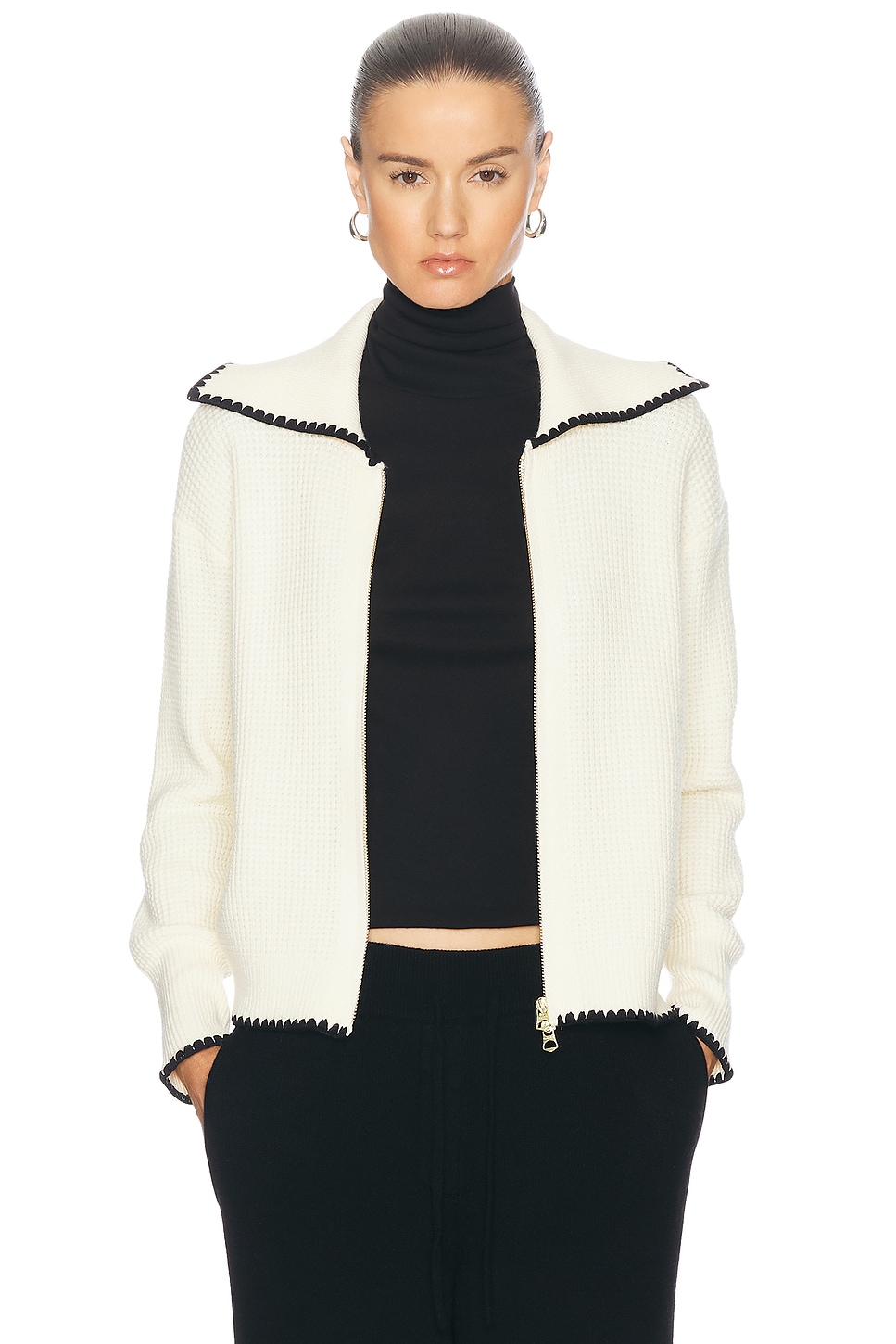 Sibley Knit Jacket in Cream