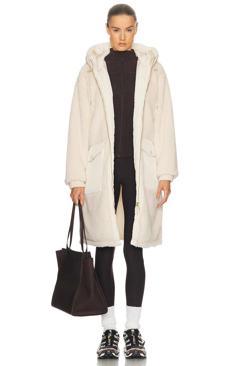 Image 1 of Varley Cyrus Reversible Coat in Sandshell