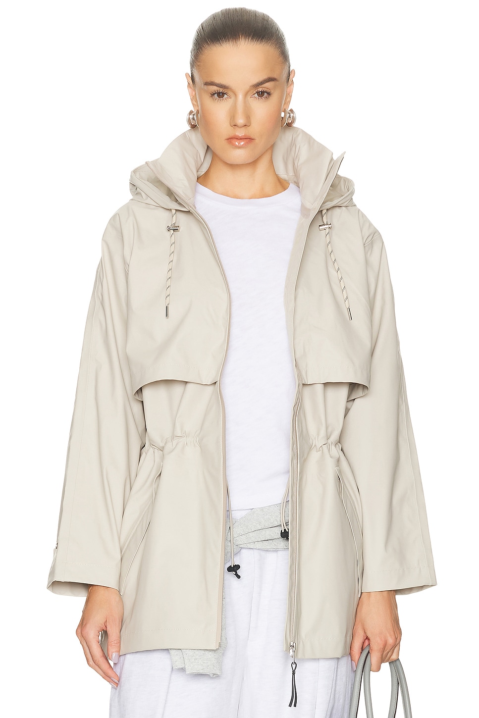 Image 1 of Varley Alyssa Rain Jacket in Silver Lining