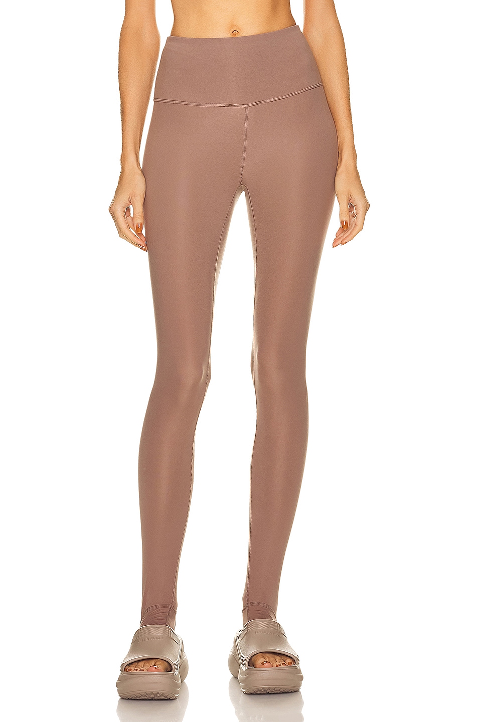 Image 1 of Varley Let's Move High Rise Stirrup Legging in Deep Taupe