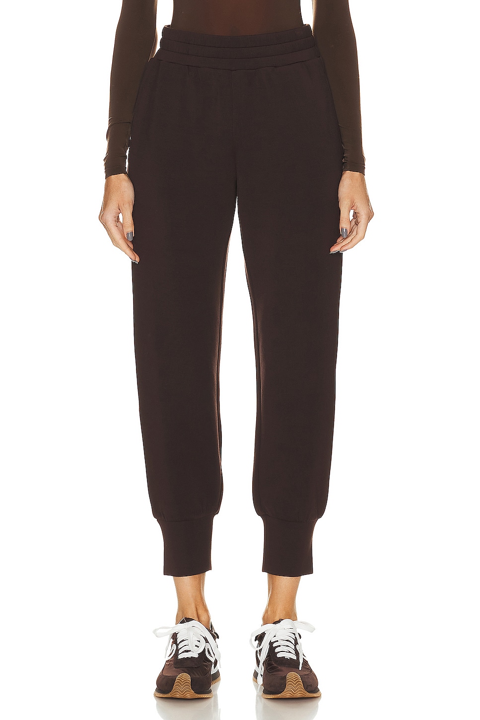 Image 1 of Varley The Slim Cuff Pant in Coffee Bean