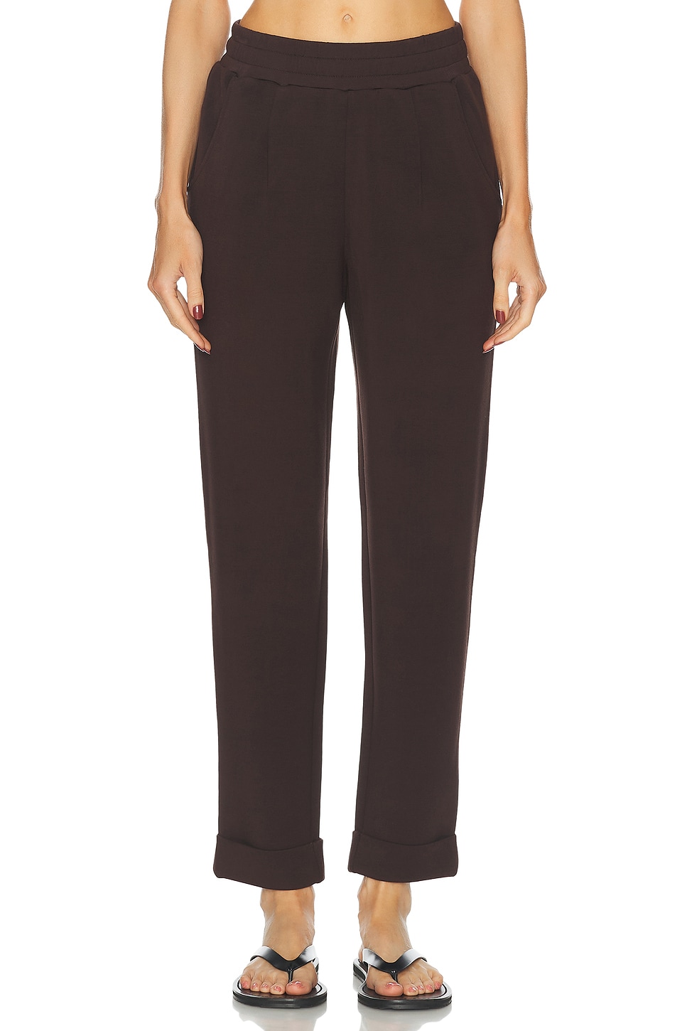 Image 1 of Varley The Rolled Cuff 28.5" Pant in Coffee Bean