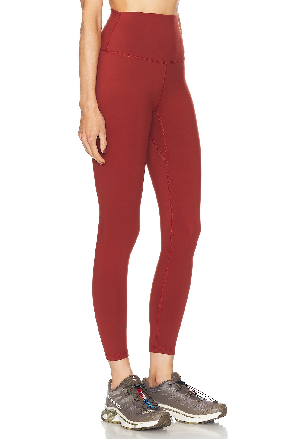 Shop Varley Freesoft Super High 25 Legging In Russet Brown