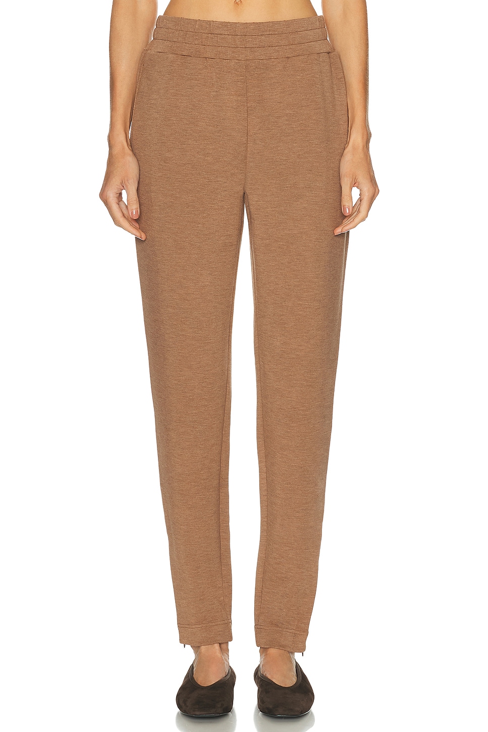 Varley The Slim Zip Hem 29.5 Pant In Brown