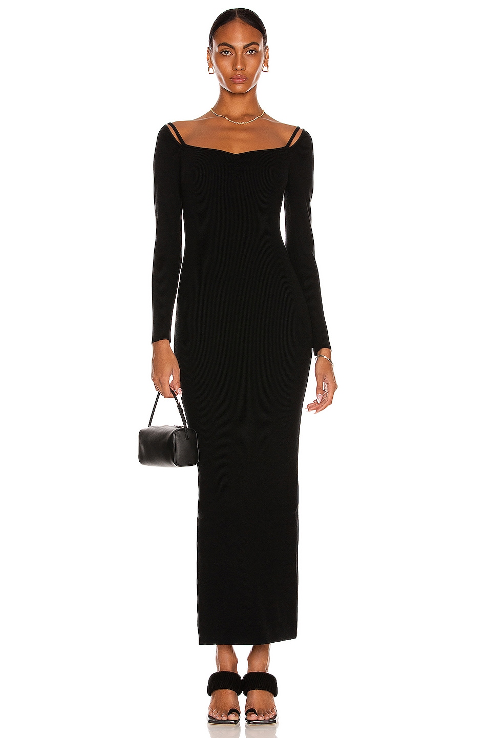 Image 1 of Victor Glemaud Maxi Dress in Black
