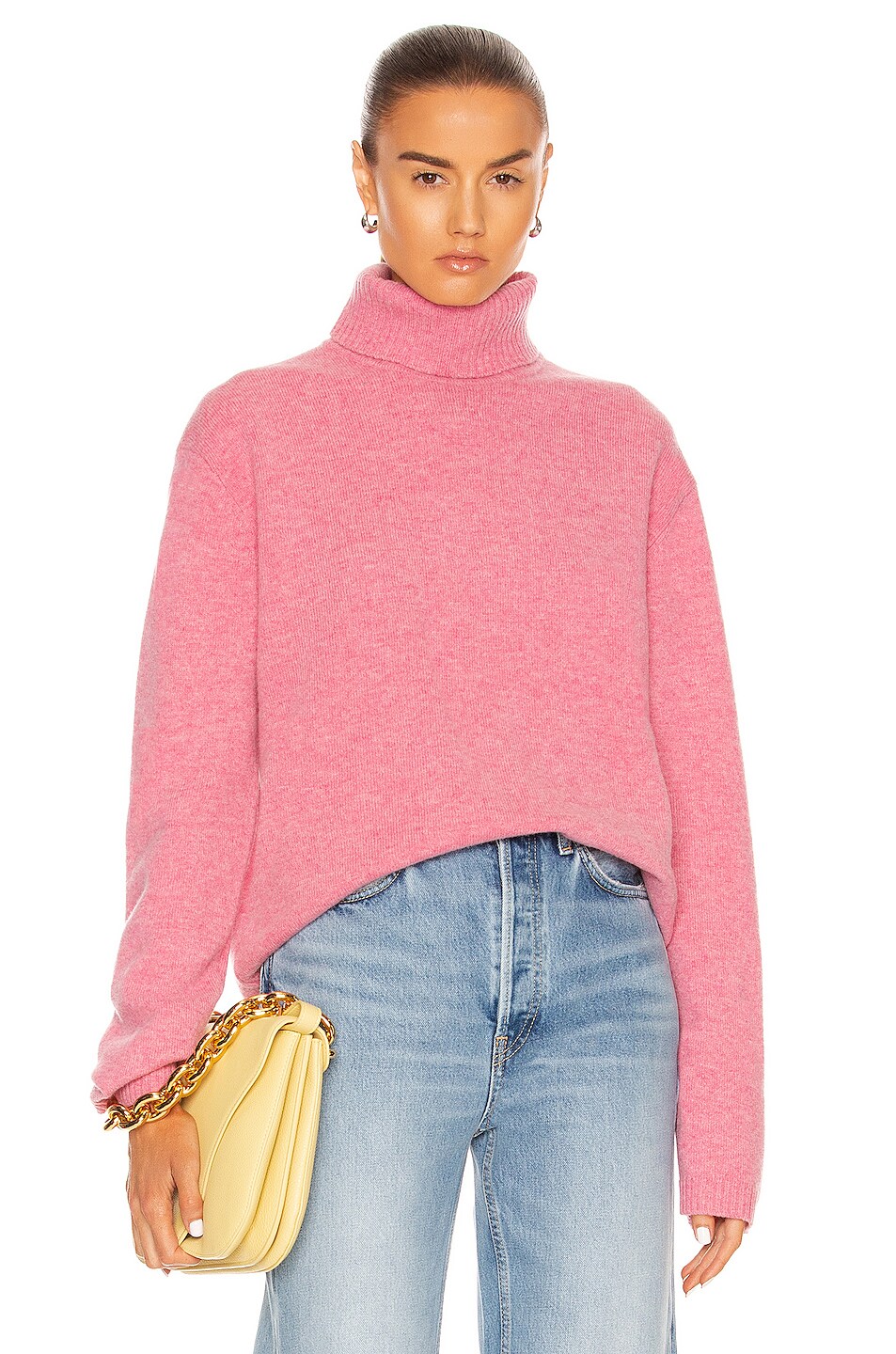 Image 1 of Victor Glemaud Turtleneck Sweater in Pink