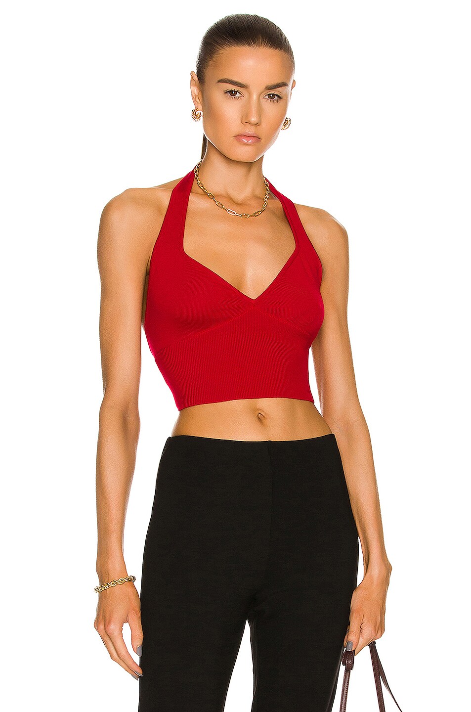 Image 1 of Victor Glemaud Bustier Top in Red