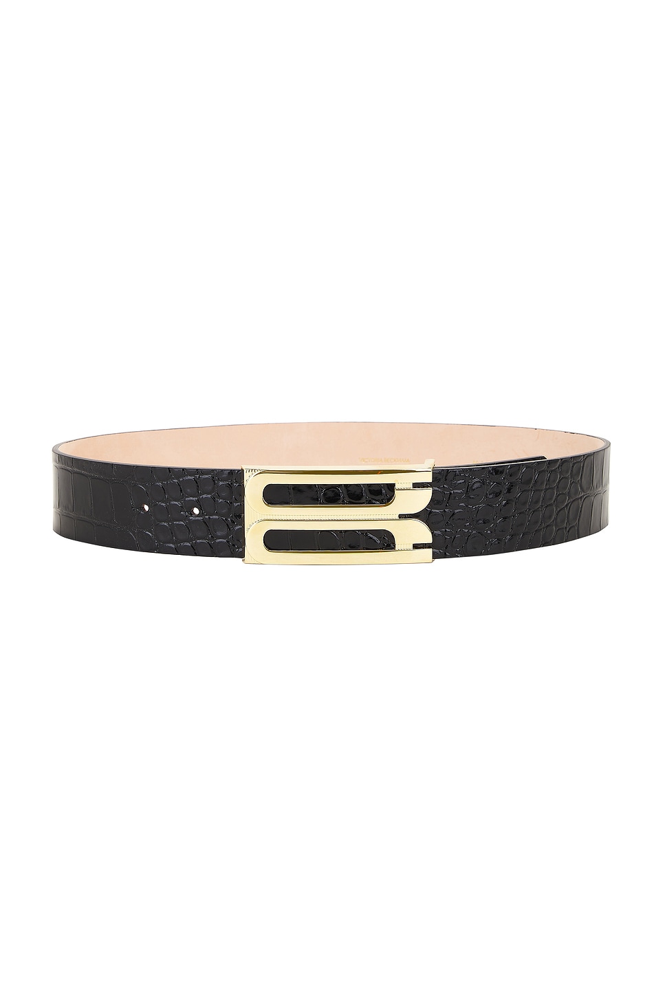 Shop Victoria Beckham Jumbo Frame Belt In Black