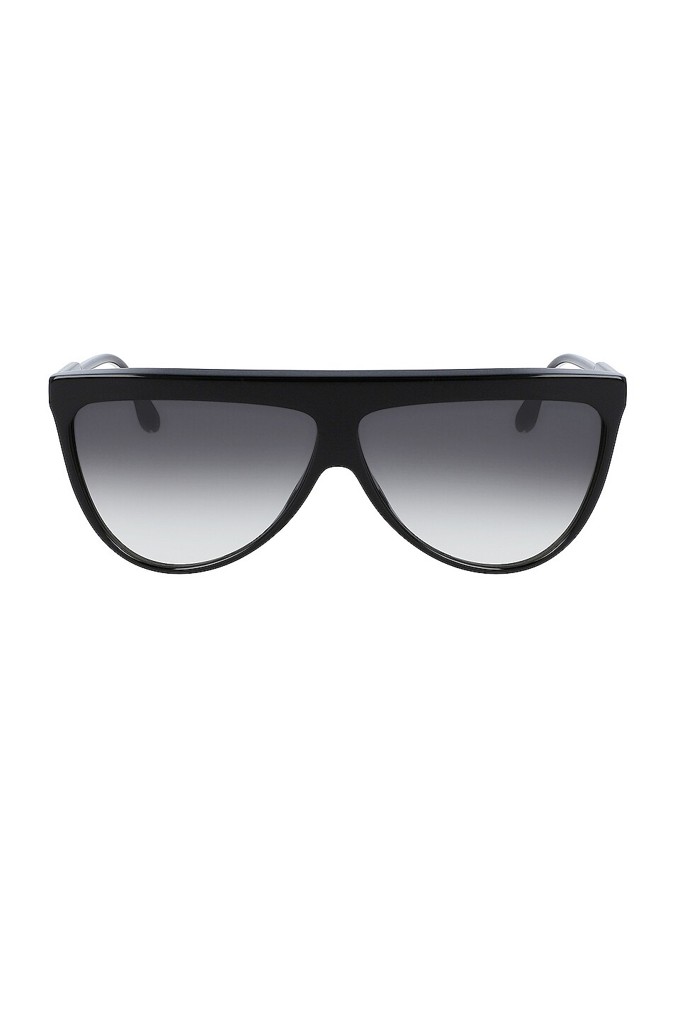 Image 1 of Victoria Beckham Flat Geometrical Sunglasses in Black