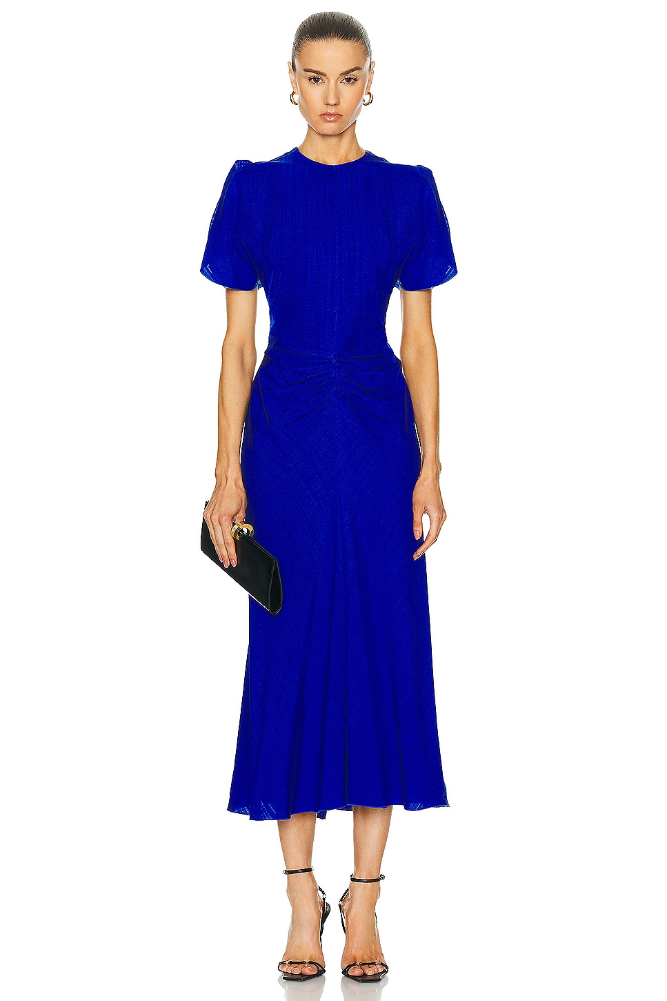 Image 1 of Victoria Beckham Midi Dress in Palace Blue