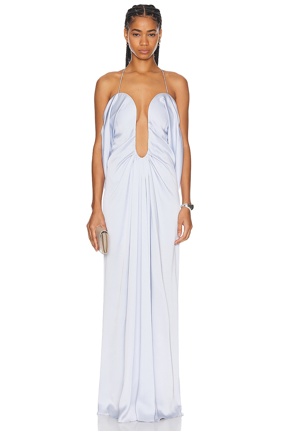 Image 1 of Victoria Beckham Sleeveless Gown in Ice