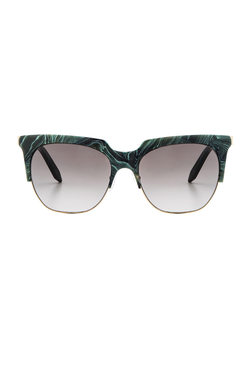 Image 1 of Victoria Beckham Layered Combination Square in Green Marble
