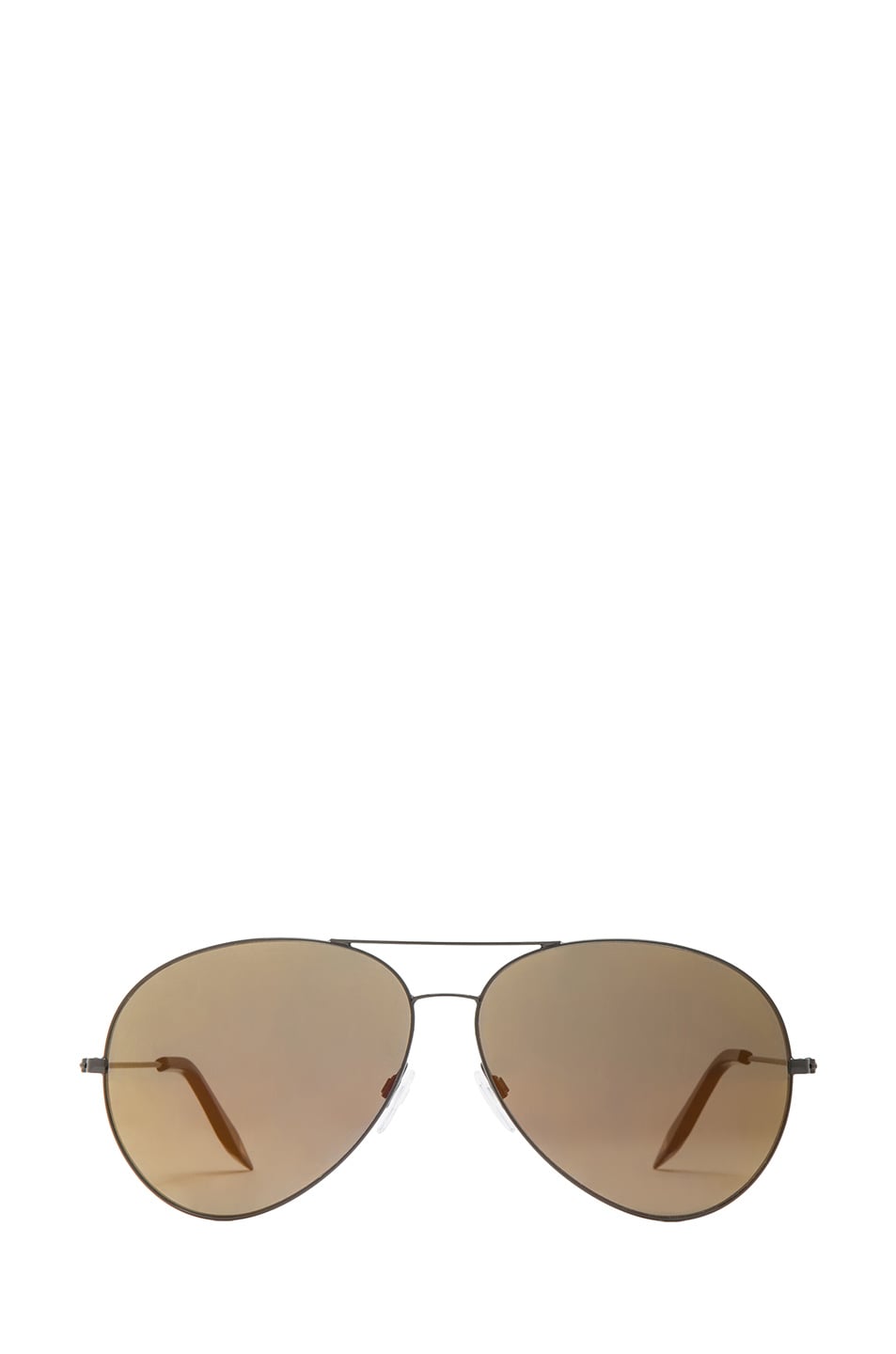 Image 1 of Victoria Beckham Classic Aviator Sunglasses in Dark Bronze