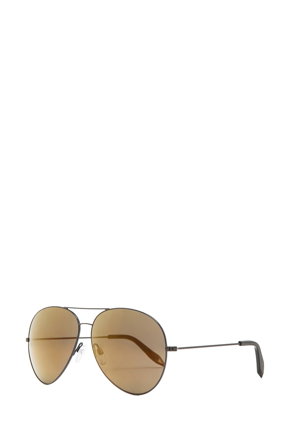 Victoria Beckham Classic Aviator Sunglasses in Dark Bronze | FWRD