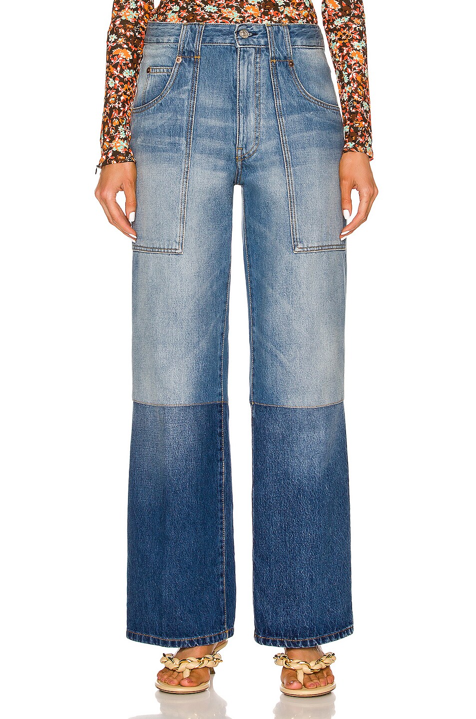 Image 1 of Victoria Beckham Serge Jean in Authentic 70s Wash
