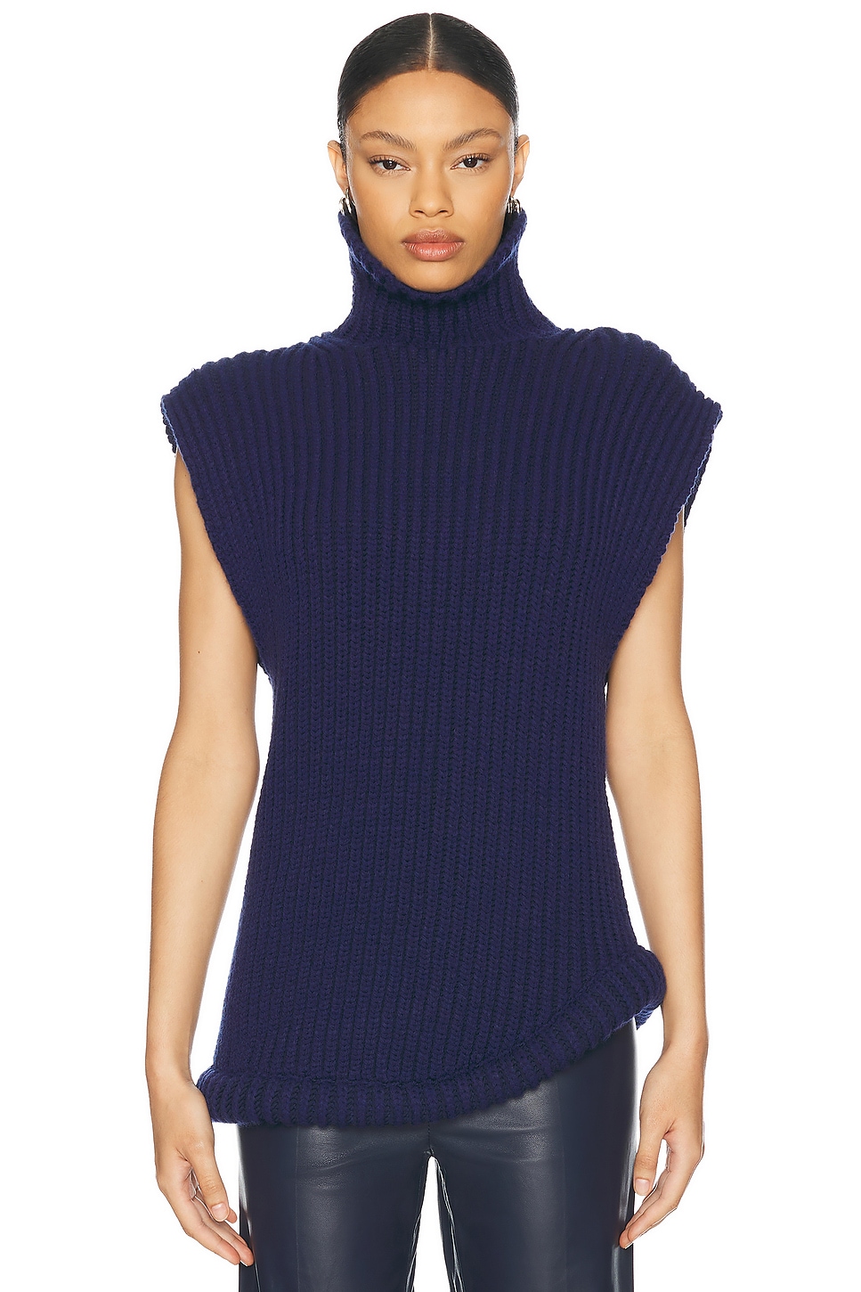 VICTORIA BECKHAM SLEEVELESS HIGH NECK SWEATER 