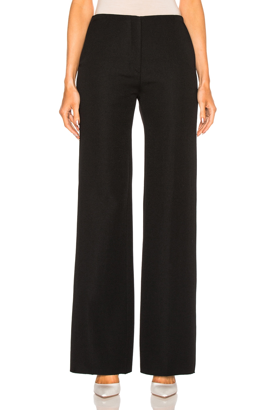 Image 1 of Victoria Beckham Flare Trouser in Black