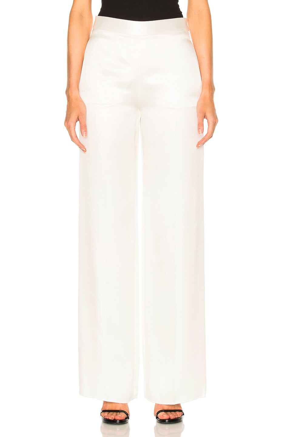 Image 1 of Victoria Beckham Fluid Trouser in Ivory