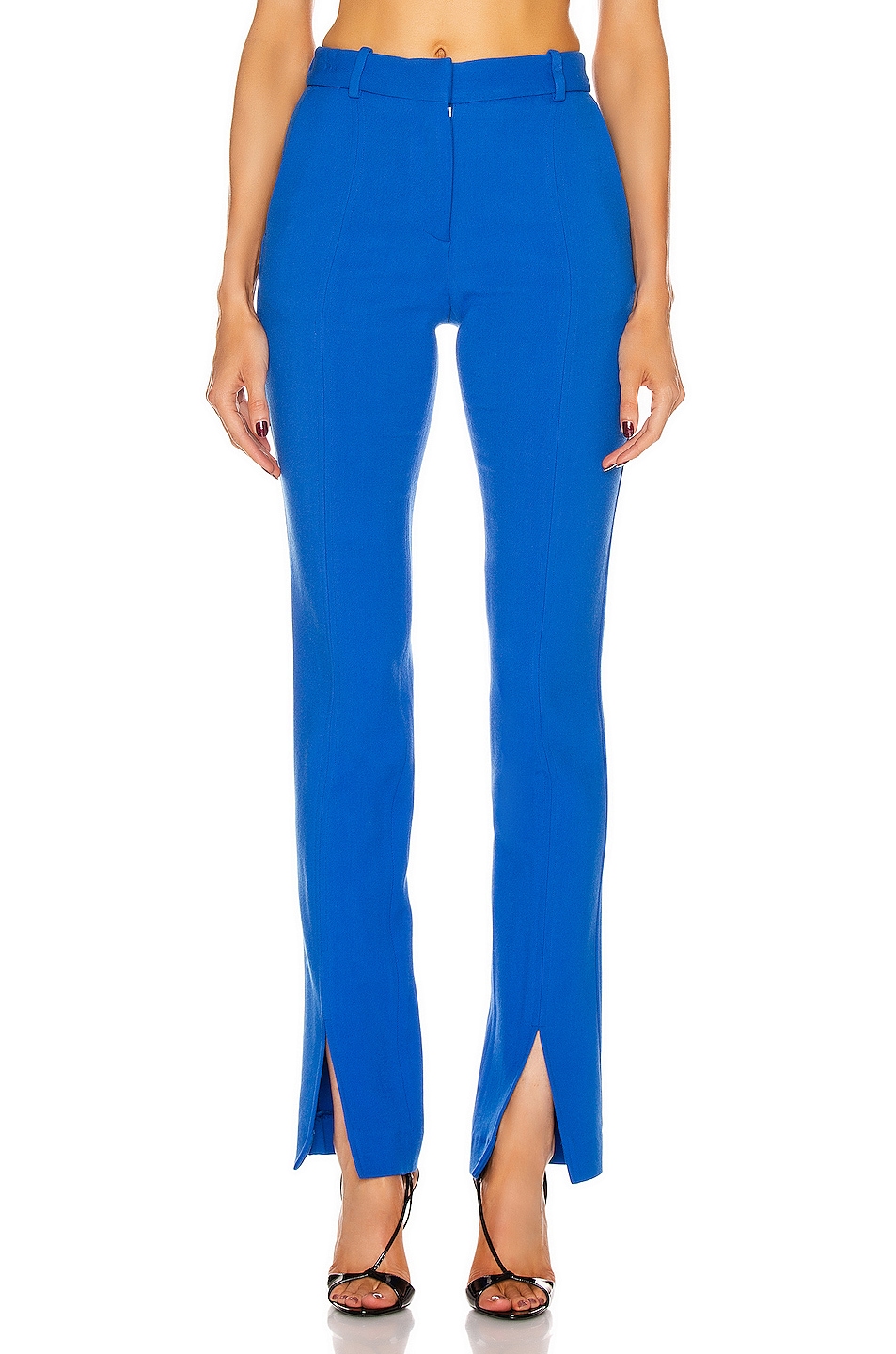 Image 1 of Victoria Beckham Front Split Trouser in Cobalt