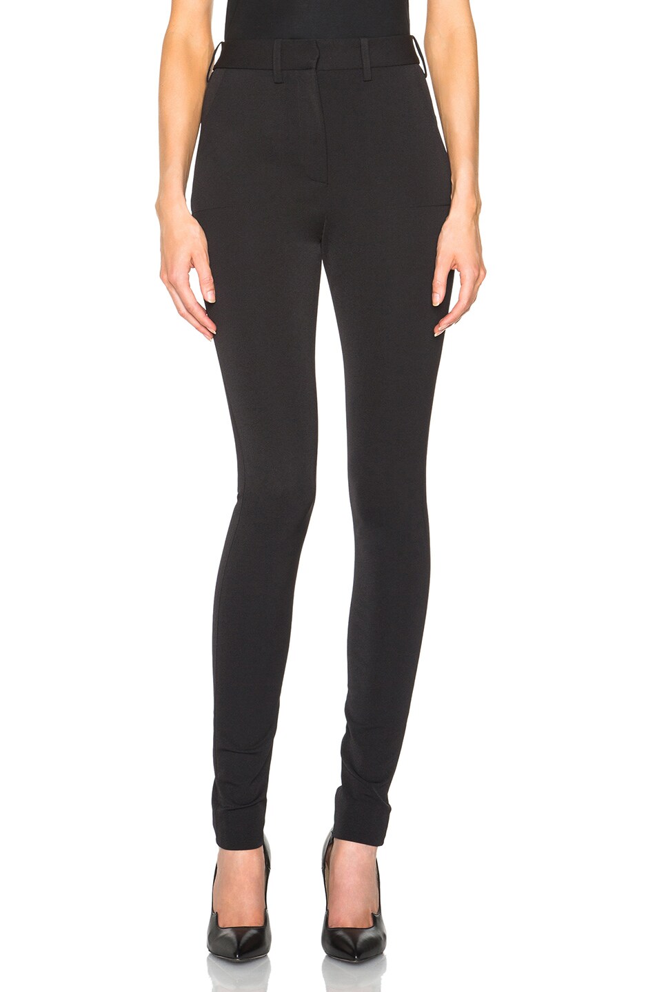 Image 1 of Victoria Beckham Sport Stretch Skinny Trousers in Black