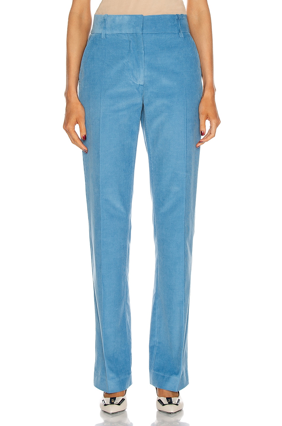 Image 1 of Victoria Beckham Tailored Pant in Light Blue