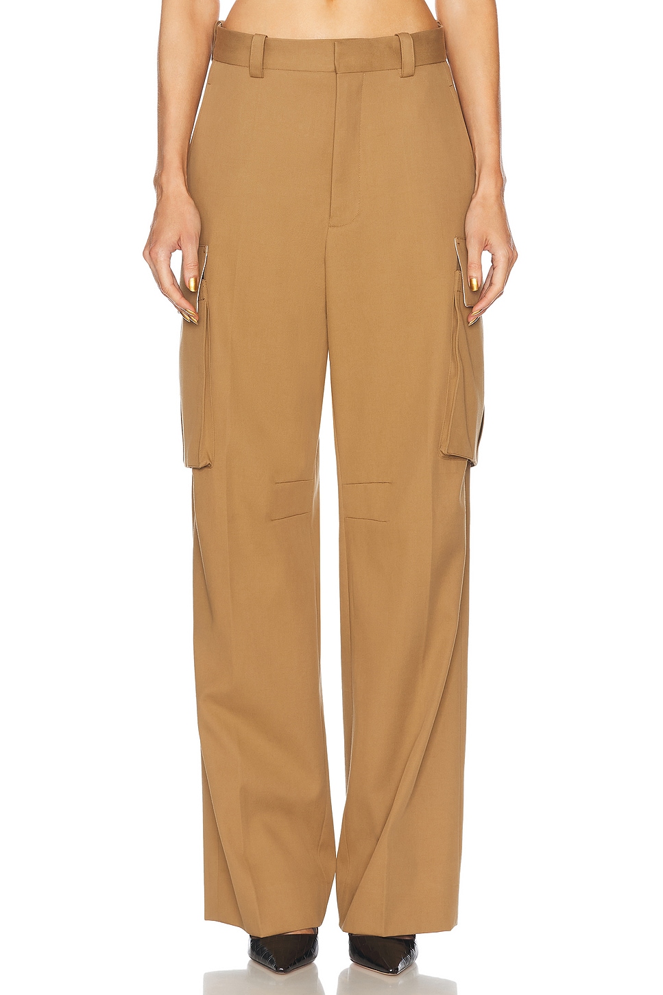 Image 1 of Victoria Beckham Cargo Trouser in Tobacco