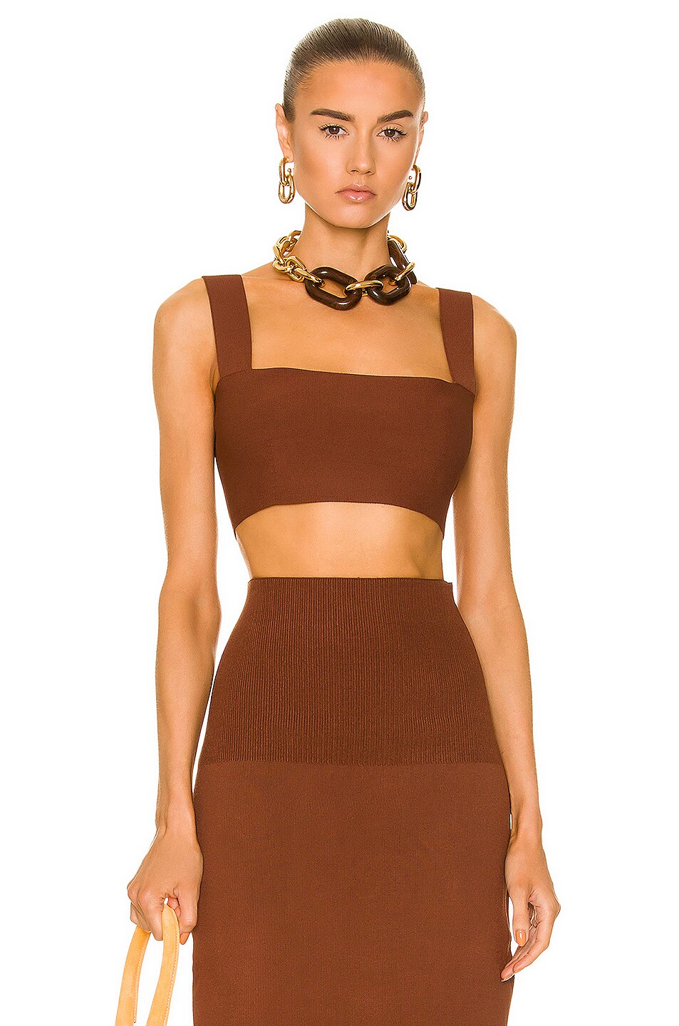 Image 1 of Victoria Beckham Bandeau in Brown