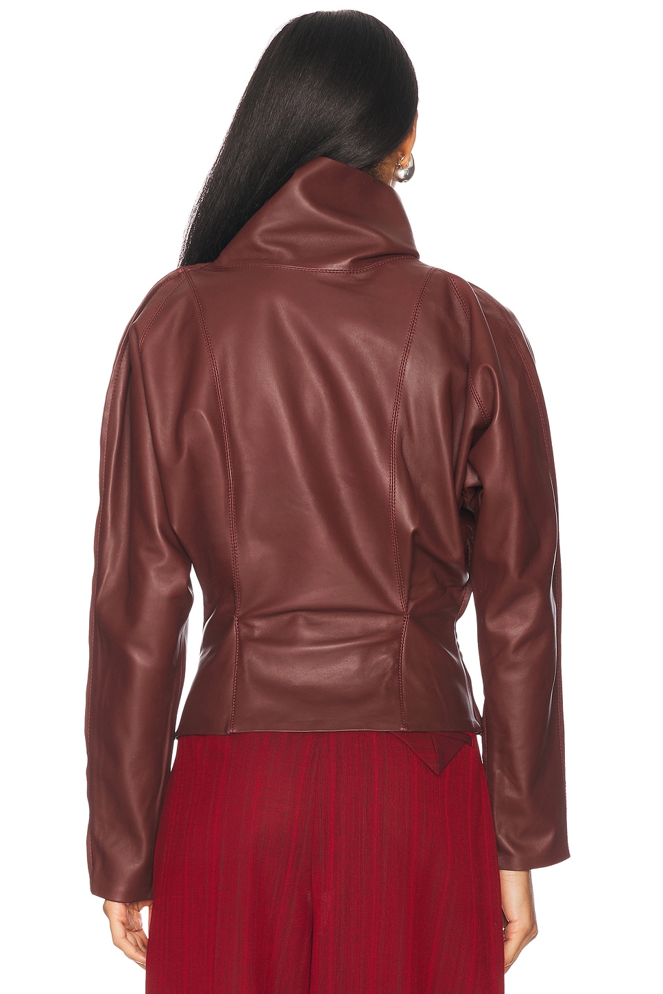 Dolman Leather Top - Thumbnail 4