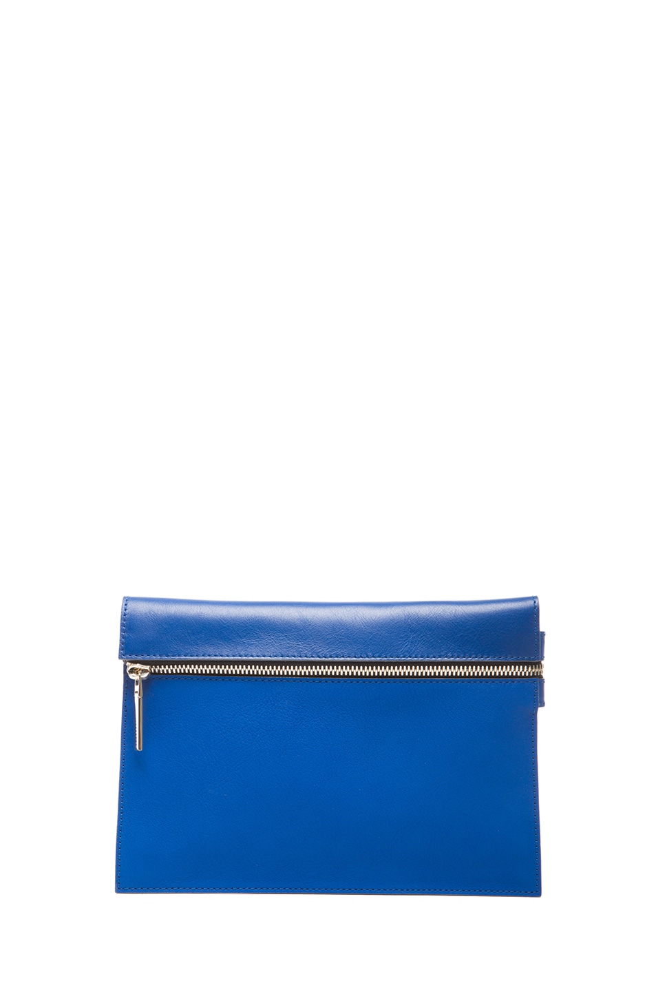 Image 1 of Victoria Beckham Small Zip Pouch in New Blue