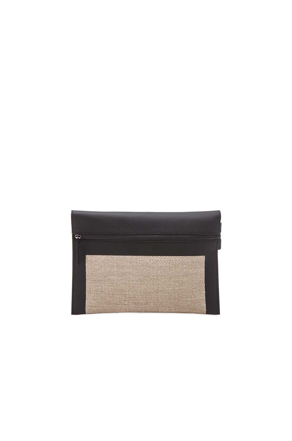 Image 1 of Victoria Beckham Small Zip Pouch in Black Tape