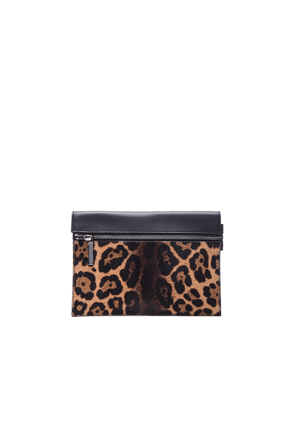 Image 1 of Victoria Beckham Small Zip Pouch in Leopard